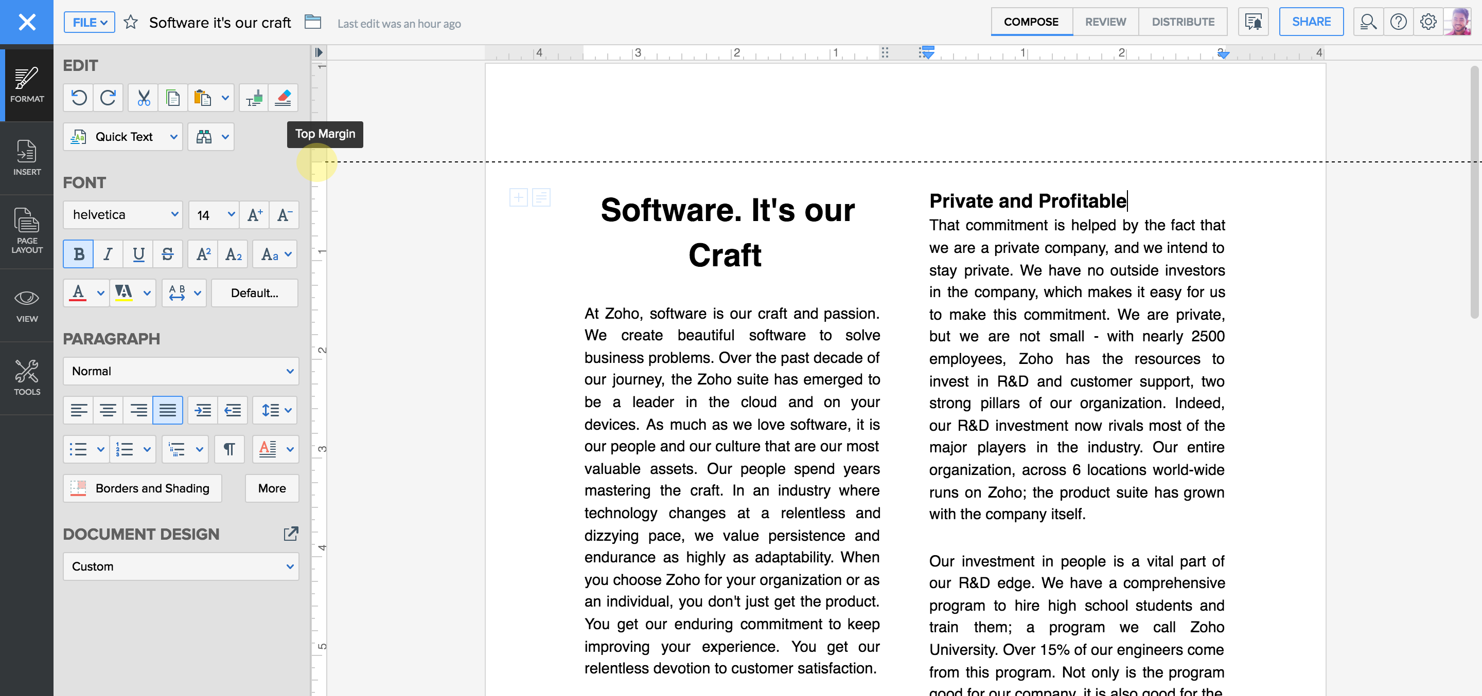 设置边距 设置边距