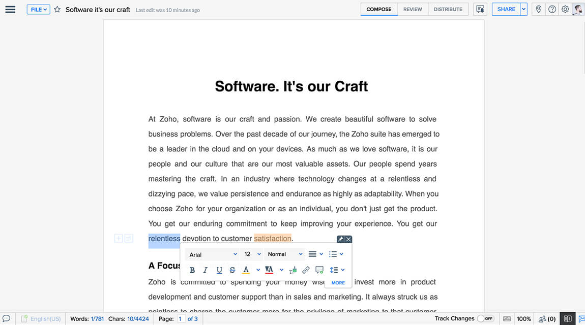Resultado de imagen para Zoho Writer